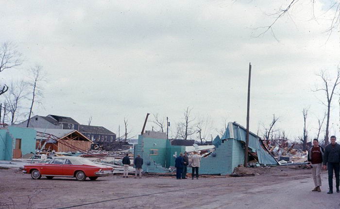 Greens Pavillion - Palm Sunday Tornado Damage 1965 From Dan Cherry (newer photo)